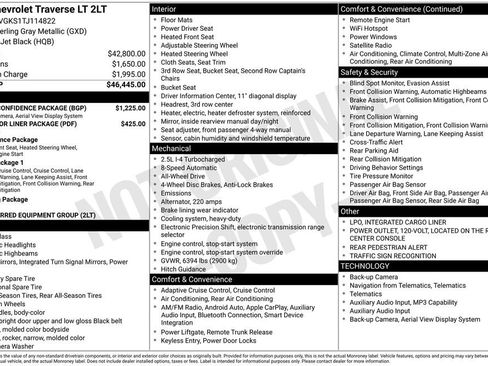 Used 2026 Chevrolet Traverse LT w/ Driver Confidence Package AWD/4WD image 2