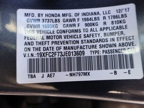 Certified 2018 Honda Civic EX image 32