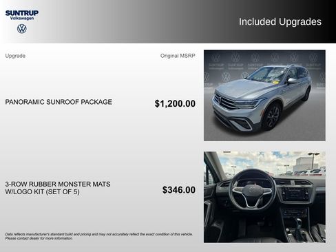 Used 2023 Volkswagen Tiguan SE w/ Panoramic Sunroof Package FWD image 2