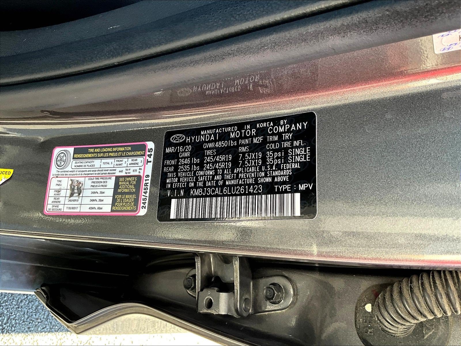 Used 2020 Hyundai Tucson Sport w/ Cargo Package AWD/4WD image 19