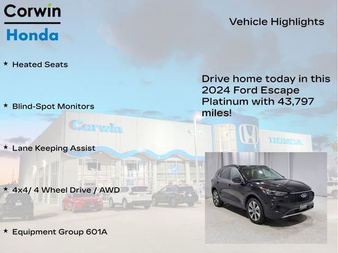 Used 2024 Ford Escape Platinum AWD/4WD image 6