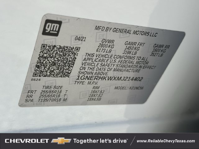 Used 2021 Chevrolet Traverse LT FWD image 34