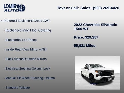 Used 2022 Chevrolet Silverado 1500 W/T w/ WT Value Package AWD/4WD image 14