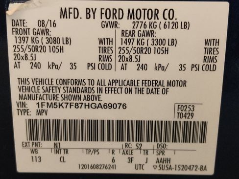 Used 2017 Ford Explorer Limited w/ Equipment Group 301A image 33