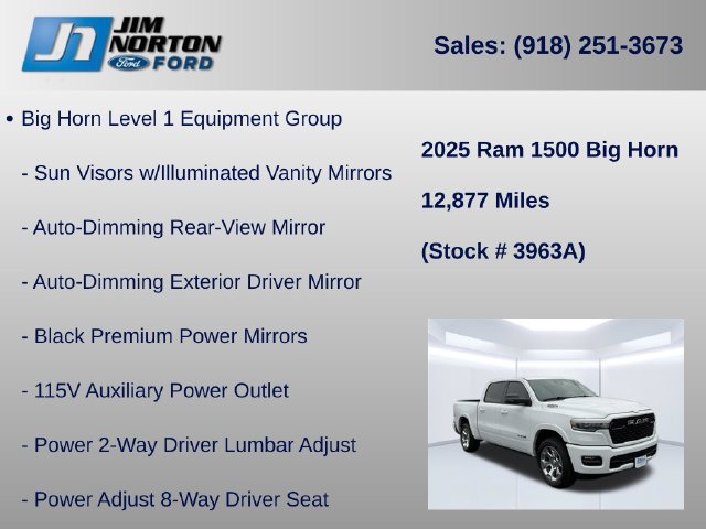 Used 2025 RAM 1500 Big Horn AWD/4WD image 21