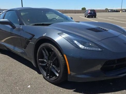 Used 2019 Chevrolet Corvette Stingray Coupe w/ Carbon Flash Badge Package RWD image 1