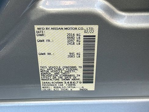 Used 2022 Nissan Altima 2.0 SR FWD image 23