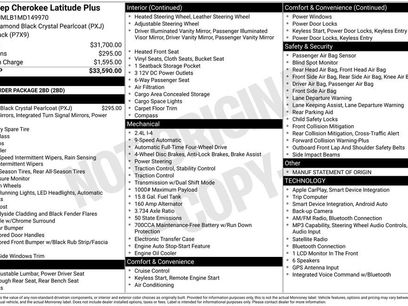 Used 2021 Jeep Cherokee Latitude Plus