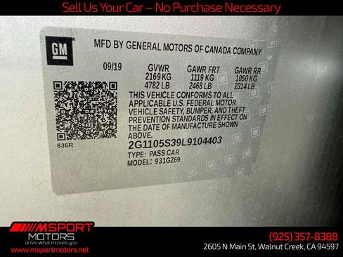 Used 2020 Chevrolet Impala Premier FWD image 30