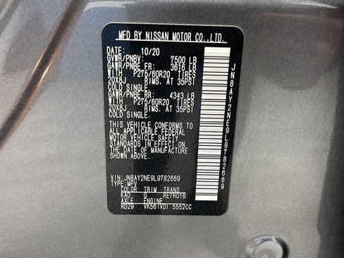 Used 2020 Nissan Armada Platinum w/ Captain's Chairs Package AWD/4WD image 29