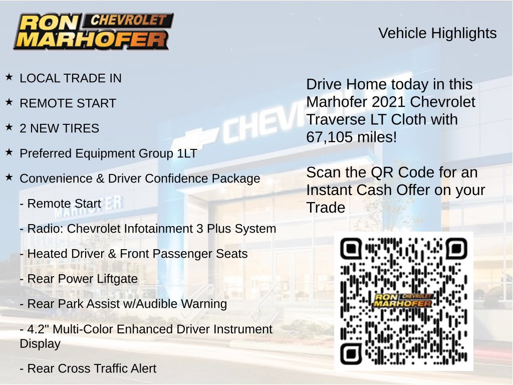 Used 2021 Chevrolet Traverse LT FWD image 14