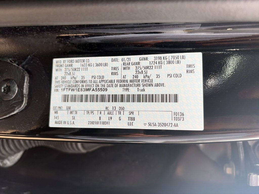 Used 2021 Ford F150 Limited AWD/4WD image 19