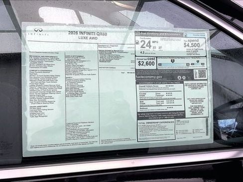 New 2026 INFINITI QX60 Luxe image 20