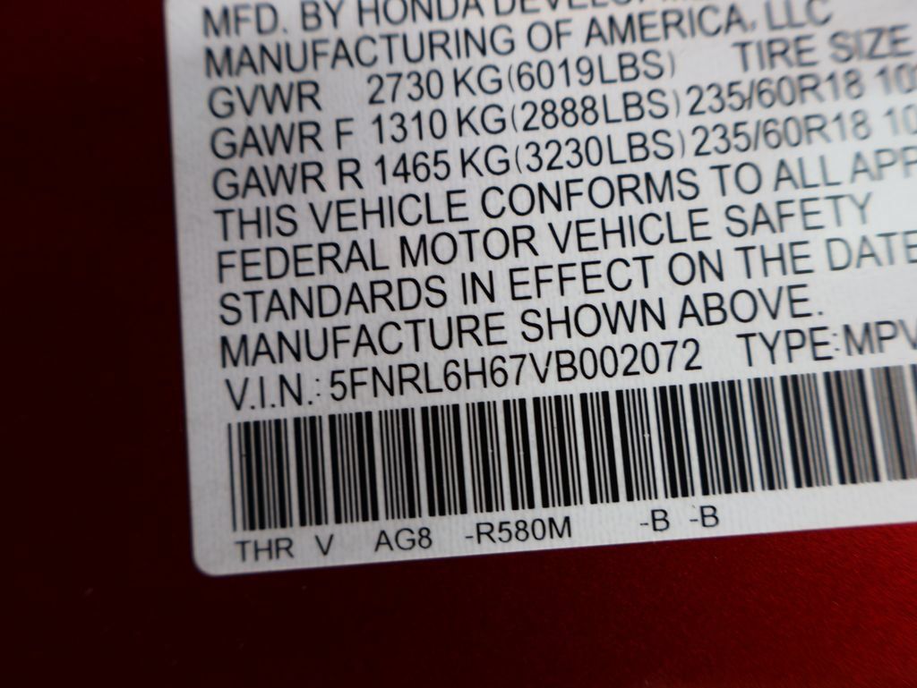 New 2027 Honda Odyssey EX-L image 36