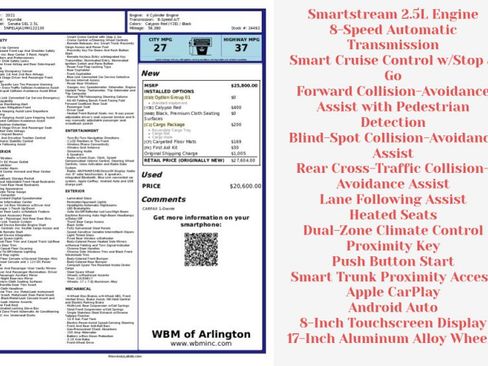 Used 2021 Hyundai Sonata SEL w/ Cargo Package image 2