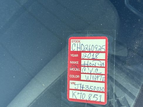 Certified 2018 Honda Civic EX-T image 10