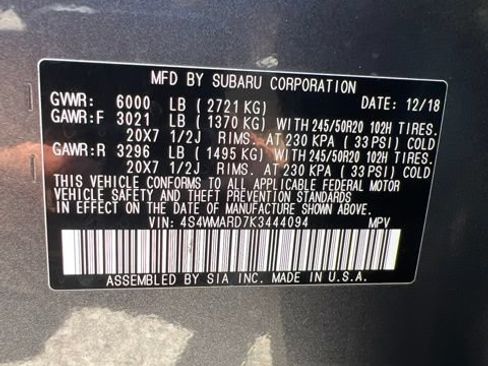 Used 2019 Subaru Ascent Touring AWD/4WD image 39