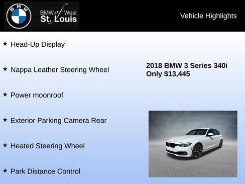Used 2018 BMW 340i Sedan w/ Premium Package RWD image 16