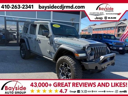 Used 2023 Jeep Wrangler Unlimited Rubicon 4xe w/ Steel Bumper Group image 1