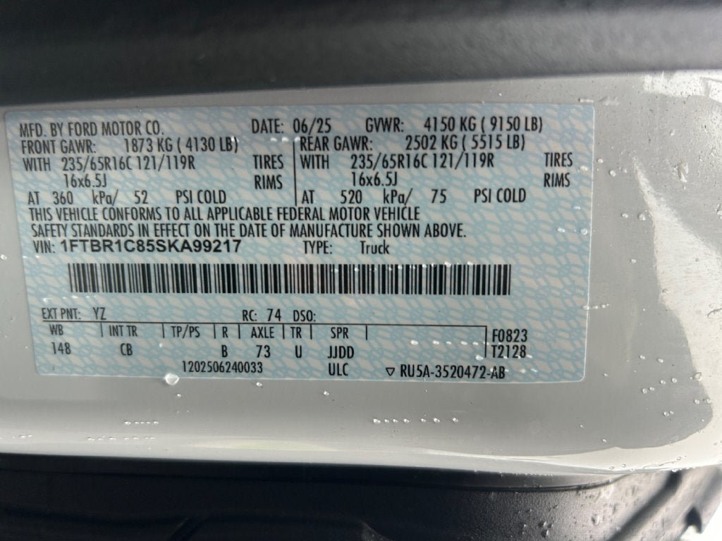 Used 2025 Ford Transit 250 148 Medium Roof w/ Load Area Protection Package RWD image 17