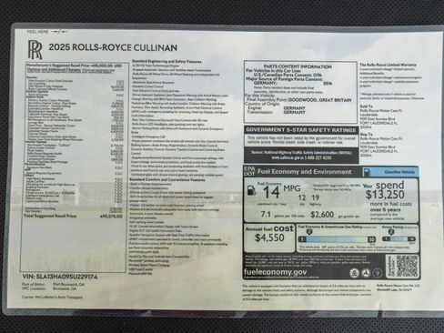 Used 2025 Rolls-Royce Cullinan -Series 2, Bespoke Audio, Star image 24