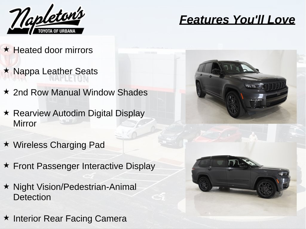 Used 2023 Jeep Grand Cherokee L Summit w/ Advanced Protech Group IV AWD/4WD image 26