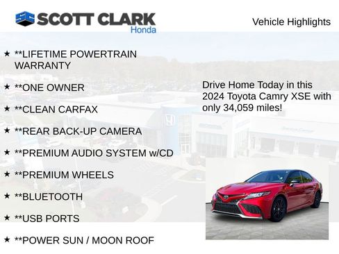 Used 2024 Toyota Camry XSE FWD image 12
