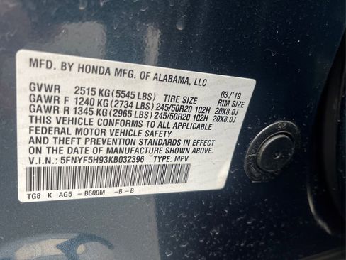 Used 2019 Honda Pilot Touring image 23