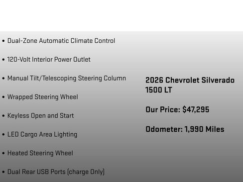Used 2026 Chevrolet Silverado 1500 LT AWD/4WD image 24