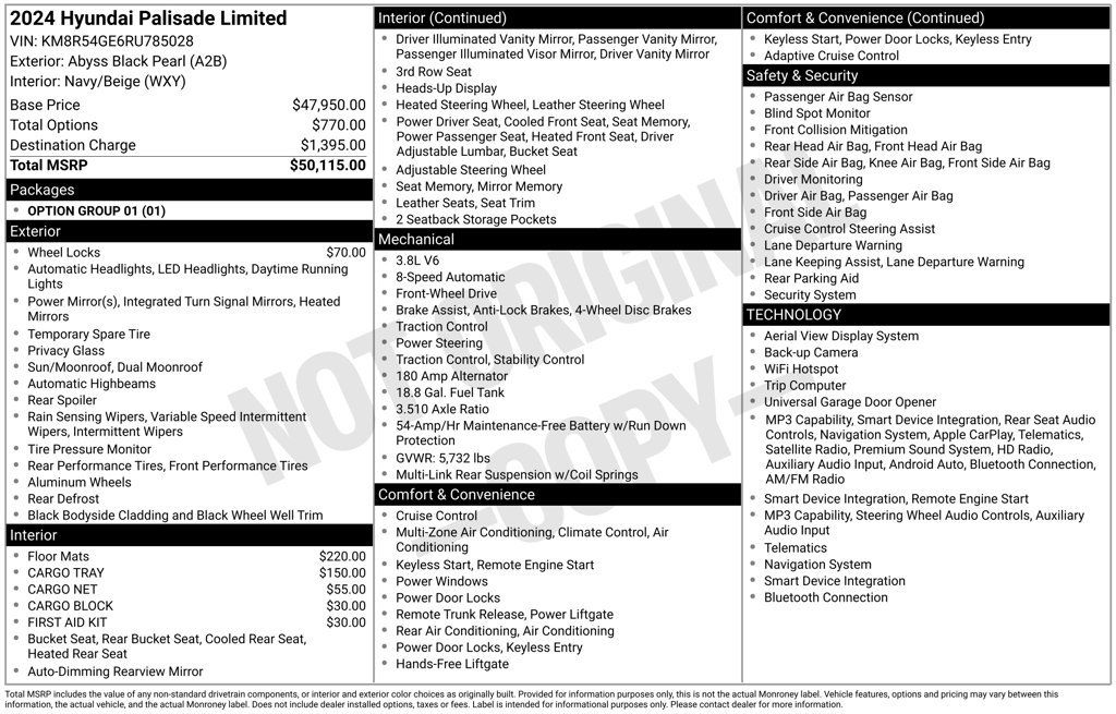 Used 2024 Hyundai Palisade Limited FWD image 46
