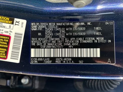 Used 2022 Toyota Highlander Platinum image 33