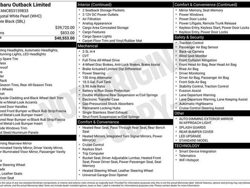 Used 2025 Subaru Outback Limited image 7