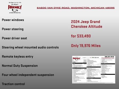 Used 2024 Jeep Grand Cherokee Altitude AWD/4WD image 6