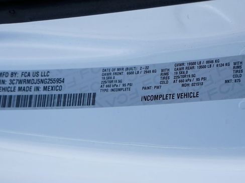 Used 2022 RAM 5500 SLT w/ Quick Order Package 27G SLT RWD image 55