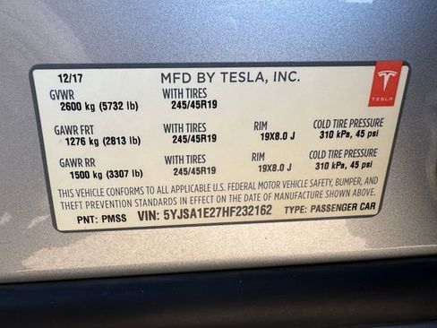 Used 2017 Tesla Model S 75D AWD/4WD image 31