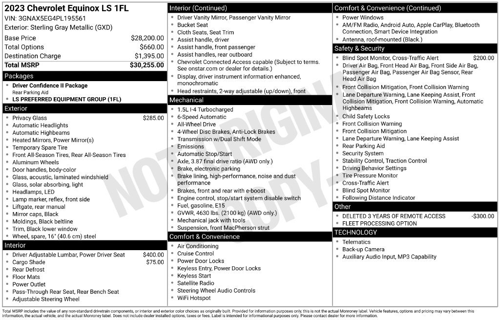 Used 2023 Chevrolet Equinox LS AWD/4WD image 29