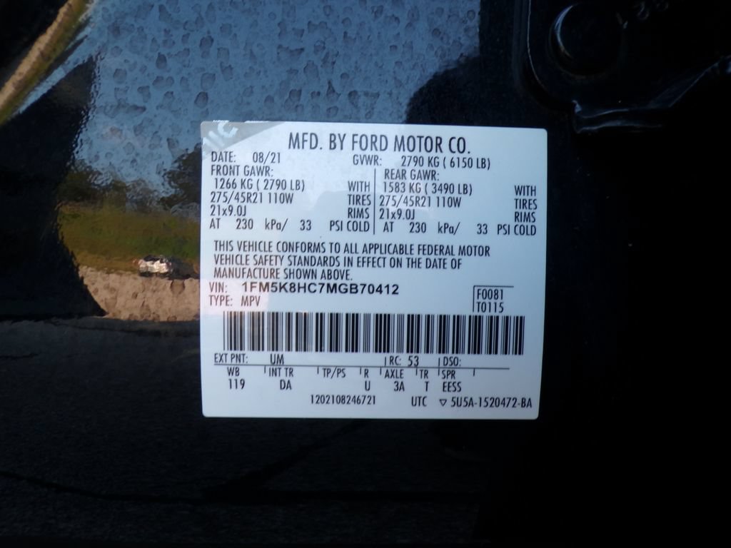Used 2021 Ford Explorer Platinum w/ Equipment Group 601A AWD/4WD image 38