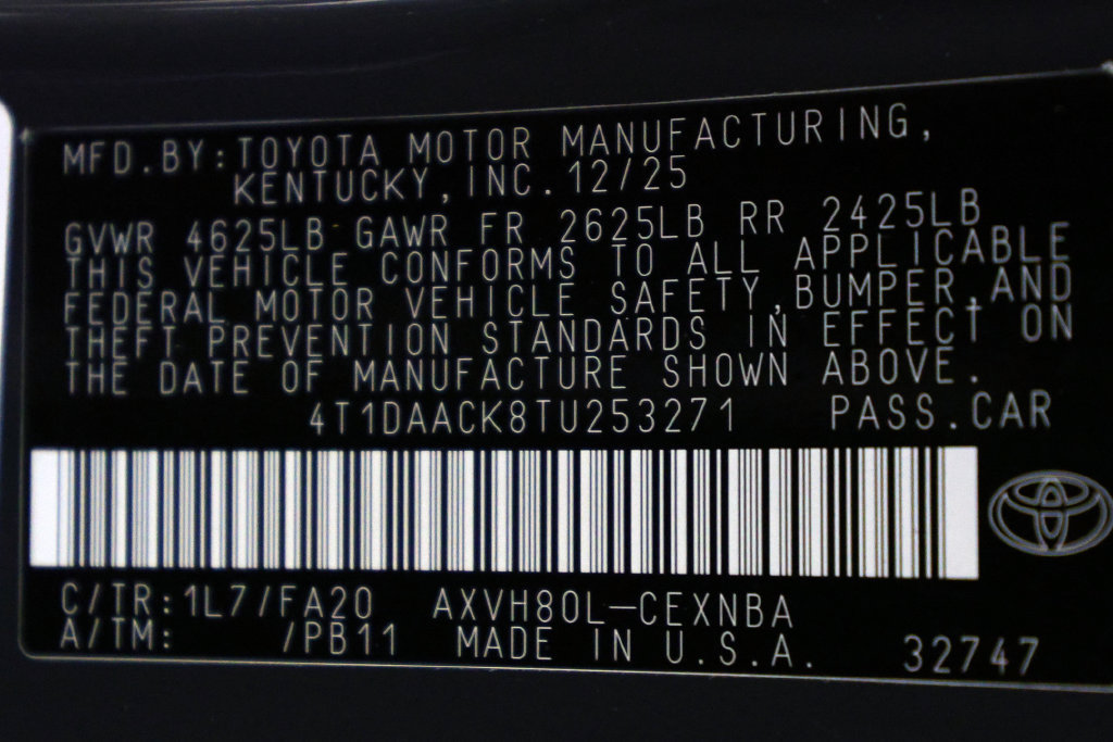 Used 2026 Toyota Camry LE FWD image 45