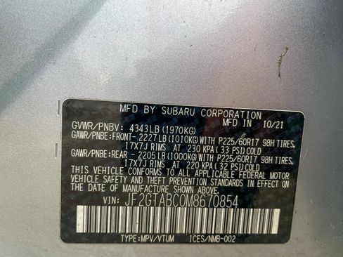 Used 2021 Subaru Crosstrek 2.0i AWD/4WD image 40