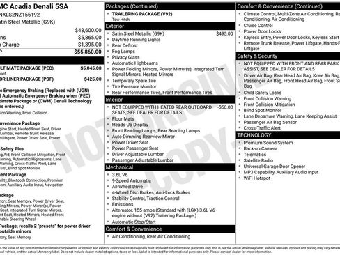 Certified 2022 GMC Acadia Denali w/ Denali Ultimate Package image 6