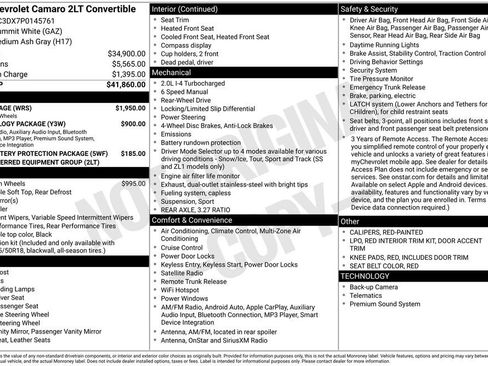 Used 2023 Chevrolet Camaro LT w/ RS Package image 8