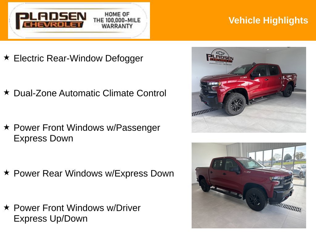 Used 2021 Chevrolet Silverado 1500 LT Trail Boss AWD/4WD image 20