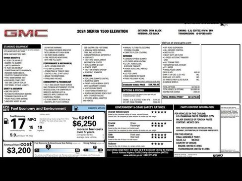 Used 2024 GMC Sierra 1500 Elevation w/ X31 Off-Road Package image 3