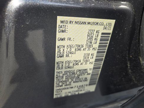 Used 2021 Nissan Frontier SV w/ SV Utility Package image 12