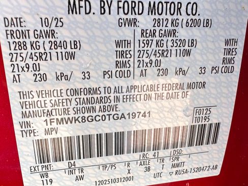 Used 2026 Ford Explorer ST w/ Sun And Sound Package AWD/4WD image 31