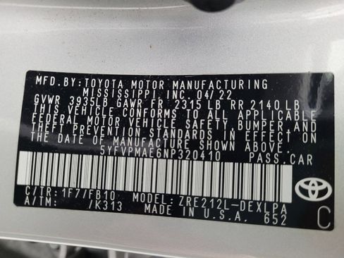 Used 2022 Toyota Corolla LE w/ LE Convenience Package image 33