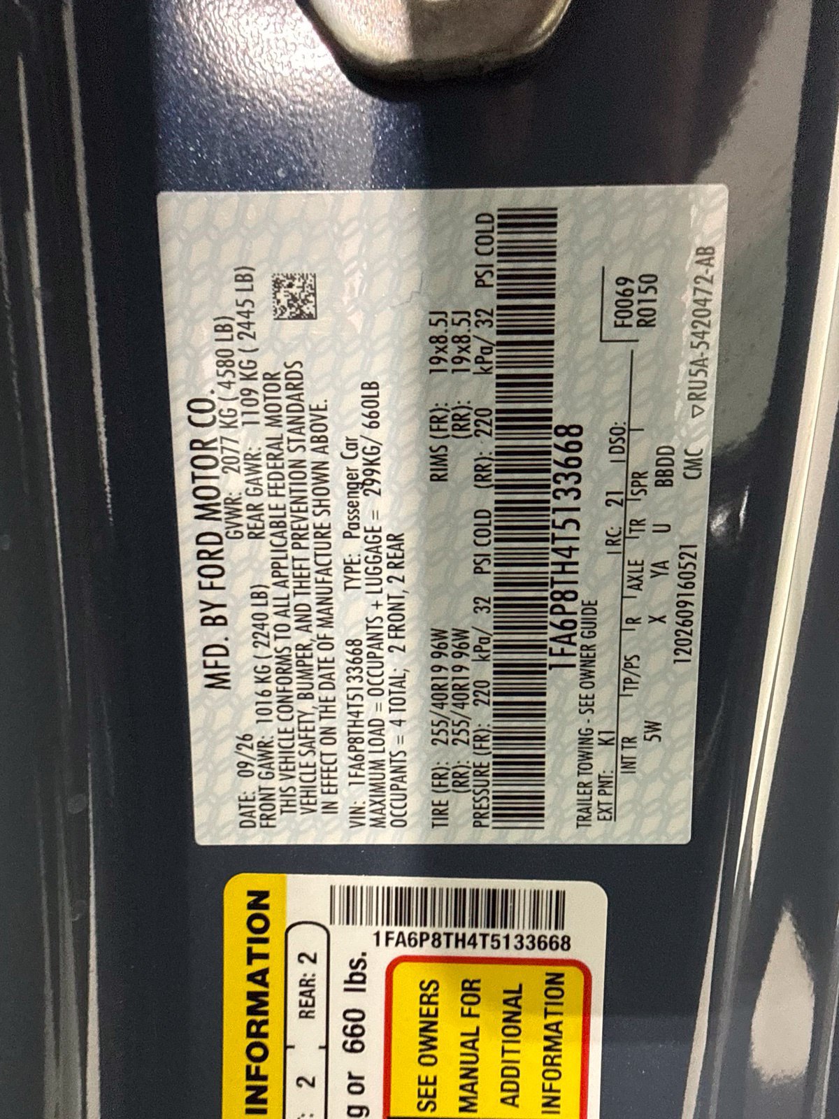 New 2026 Ford Mustang Premium RWD image 16