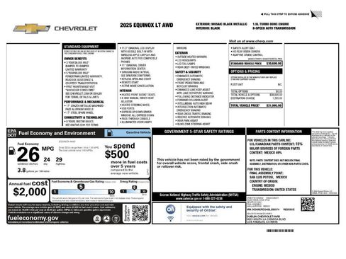 Used 2025 Chevrolet Equinox LT AWD/4WD image 2