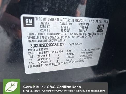 Used 2016 Chevrolet Silverado 1500 LTZ Z71 w/ LTZ Plus Package image 30