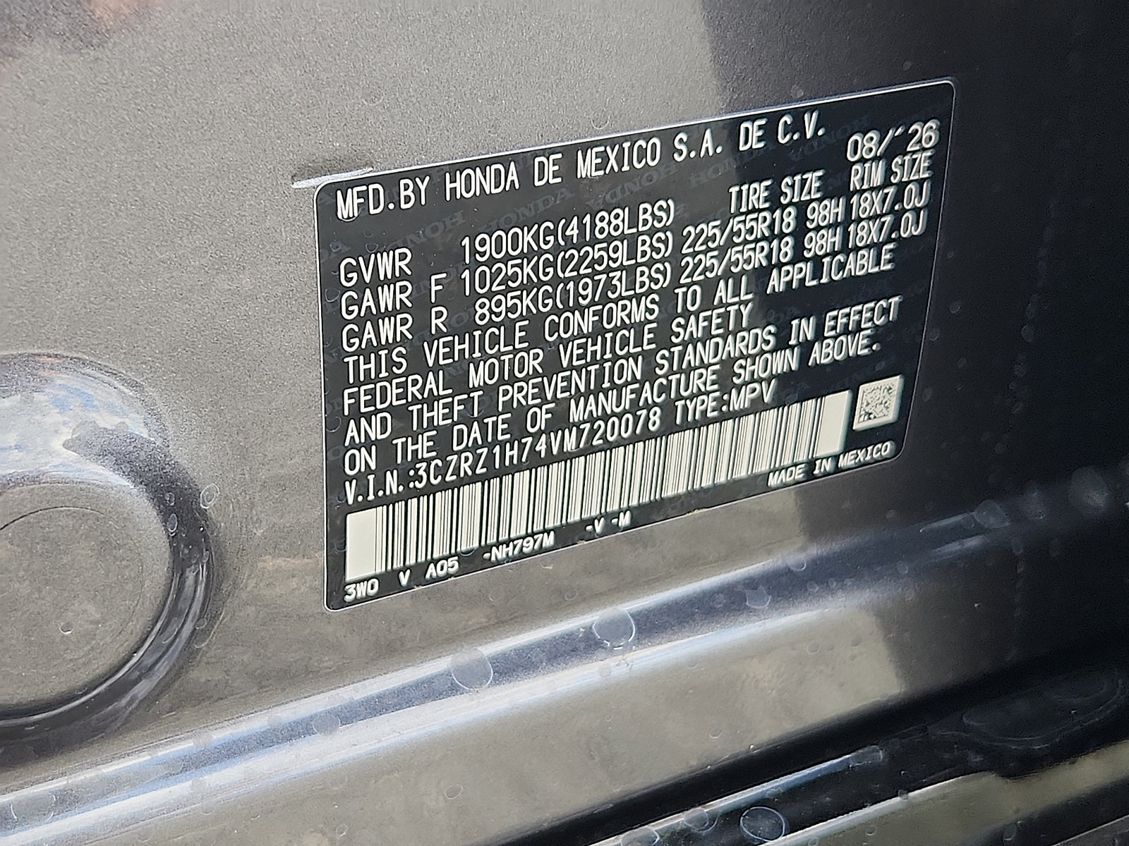 New 2027 Honda HR-V EX-L image 19